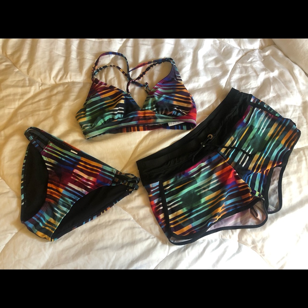 Athleta Swimwear Bikini - MulticolorAbstract Print